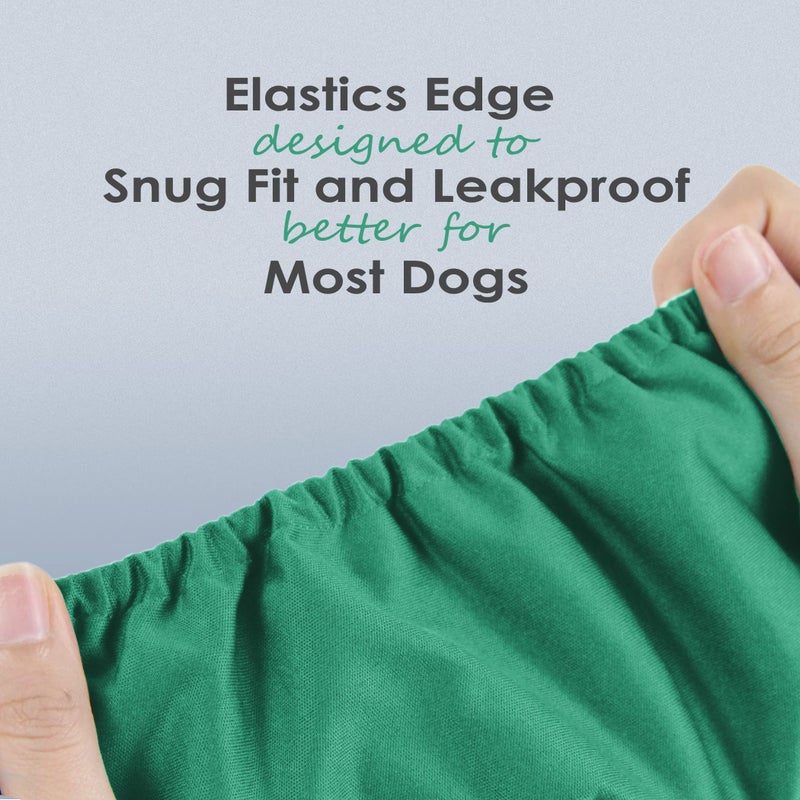 Wegreeco Washable Dog Diapers - Washable Male Dog Belly Wrap- Pack of 3 - (Blue,Green,Purple,Small) - Image 4